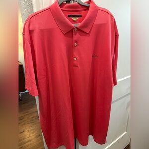 Greg Norman Men's Coral Polo Shirt